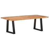 NNEVL Coffee Table with Live Edges 115x60x40 cm Solid Acacia Wood
