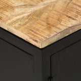 NNEVL TV Cabinet 120x30x40 cm Solid Rough Mango Wood