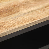 NNEVL TV Cabinet 120x30x40 cm Solid Rough Mango Wood