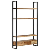 NNEVL Highboard 118x30x200 cm Solid Rough Mango Wood