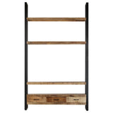 NNEVL Highboard 118x30x200 cm Solid Rough Mango Wood