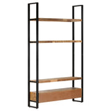 NNEVL Highboard 118x30x200 cm Solid Rough Mango Wood