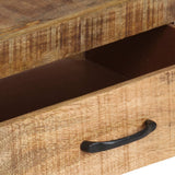 NNEVL Highboard 118x30x200 cm Solid Rough Mango Wood
