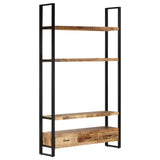 NNEVL Highboard 118x30x200 cm Solid Rough Mango Wood