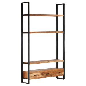 NNEVL Highboard 118x30x200 cm Solid Acacia Wood