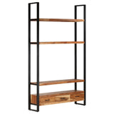NNEVL Highboard 118x30x200 cm Solid Acacia Wood