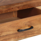 NNEVL Highboard 118x30x200 cm Solid Acacia Wood