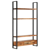 NNEVL Highboard 118x30x200 cm Solid Acacia Wood