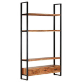NNEVL Highboard 118x30x200 cm Solid Acacia Wood