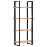 NNEVL 4-Tier Bookcase 80x40x180 cm Rough Mango Wood