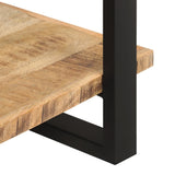 NNEVL 4-Tier Bookcase 80x40x180 cm Rough Mango Wood