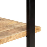 NNEVL 4-Tier Bookcase 80x40x180 cm Rough Mango Wood