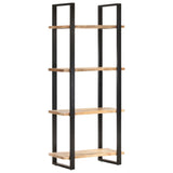 NNEVL 4-Tier Bookcase 80x40x180 cm Rough Mango Wood