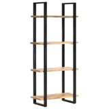 NNEVL 4-Tier Bookcase 80x40x180 cm Rough Mango Wood