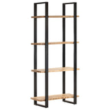 NNEVL 4-Tier Bookcase 80x40x180 cm Rough Mango Wood