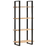 NNEVL 4-Tier Bookcase 80x40x180 cm Rough Mango Wood