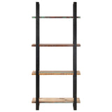 NNEVL 4-Tier Bookcase 80x40x180 cm Solid Reclaimed Wood