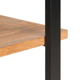 NNEVL 4-Tier Bookcase 80x40x180 cm Solid Acacia Wood