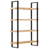 NNEVL 4-Tier Bookcase 120x40x180 cm Rough Mango Wood
