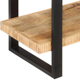 NNEVL 4-Tier Bookcase 120x40x180 cm Rough Mango Wood