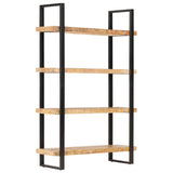 NNEVL 4-Tier Bookcase 120x40x180 cm Rough Mango Wood