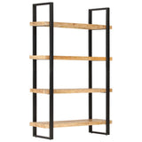 NNEVL 4-Tier Bookcase 120x40x180 cm Rough Mango Wood