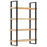NNEVL 4-Tier Bookcase 120x40x180 cm Rough Mango Wood