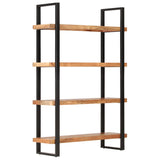 NNEVL 4-Tier Bookcase 120x40x180 cm Solid Acacia Wood