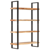 NNEVL 4-Tier Bookcase 120x40x180 cm Solid Acacia Wood