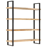 NNEVL 4-Tier Bookcase 160x40x180 cm Rough Mango Wood