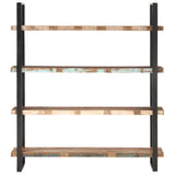 NNEVL 4-Tier Bookcase 160x40x180 cm Solid Reclaimed Wood