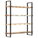 NNEVL 4-Tier Bookcase 160x40x180 cm Solid Reclaimed Wood