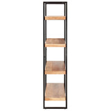 NNEVL 4-Tier Bookcase 160x40x180 cm Solid Acacia Wood
