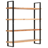 NNEVL 4-Tier Bookcase 160x40x180 cm Solid Acacia Wood