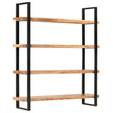 NNEVL 4-Tier Bookcase 160x40x180 cm Solid Acacia Wood