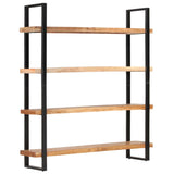 NNEVL 4-Tier Bookcase 160x40x180 cm Solid Acacia Wood