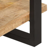 NNEVL Sideboard with 3 Shelves 120x40x75 cm Rough Mango Wood