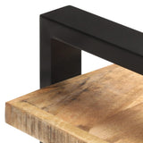 NNEVL Sideboard with 3 Shelves 120x40x75 cm Rough Mango Wood