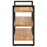 NNEVL Sideboard with 3 Shelves 120x40x75 cm Solid Acacia Wood