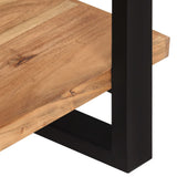 NNEVL Sideboard with 3 Shelves 120x40x75 cm Solid Acacia Wood