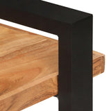NNEVL Sideboard with 3 Shelves 120x40x75 cm Solid Acacia Wood