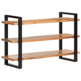 NNEVL Sideboard with 3 Shelves 120x40x75 cm Solid Acacia Wood