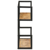 NNEVL Wall Shelf 60x20x60 cm Rough Mango Wood