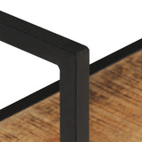NNEVL Wall Shelf 60x20x60 cm Rough Mango Wood