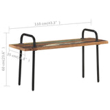 NNEVL Bench 110 cm Solid Reclaimed Wood