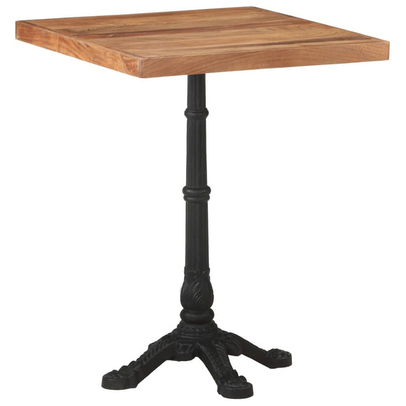 NNEVL Bistro Table 60x60x76 cm Solid Acacia Wood