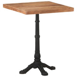 NNEVL Bistro Table 60x60x76 cm Solid Acacia Wood