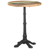 NNEVL Bistro Table Ø60x76 cm Solid Reclaimed Wood