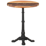 NNEVL Bistro Table Ø60x76 cm Solid Reclaimed Wood