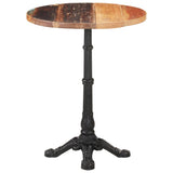 NNEVL Bistro Table Ø60x76 cm Solid Reclaimed Wood